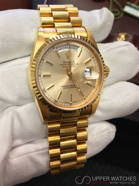 how much will a used gold presidential rolex